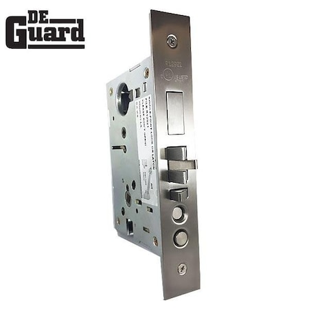 Deguard ANSI UL Fire Rated Mortise Lockset (2-3/4") Mechanism - US32D - Entry DULML01-SS-ET